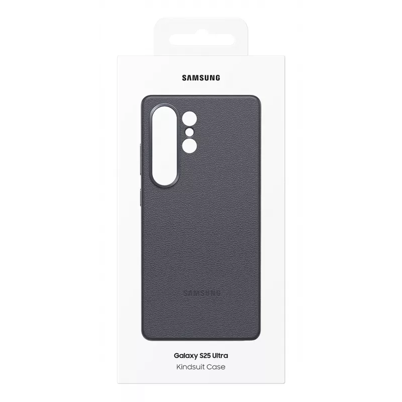 Samsung Kindsuit mākslīgās ādas maciņš Galaxy S25, Cover, Samsung, Galaxy S25 Ultra, 17,5 cm (6,9 collas), melns