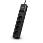 CyberPower Tracer III P0420SUD0-FR pārsprieguma aizsargs Melns 4 maiņstrāvas kontaktligzdas 200 - 250 V 1,8 m