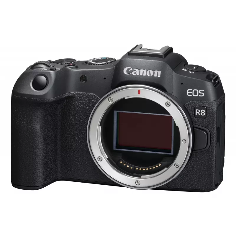 Canon EOS R8, 24,2 MP, 6000 x 4000 pikseļi, CMOS, 4K Ultra HD, skārienjūtīgs, melns