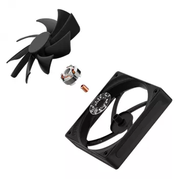 NZXT dzesēšanas ventilators F120q 120mm melns kluss gaisa plūsma