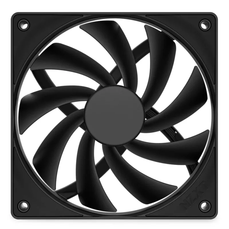 NZXT dzesēšanas ventilators F120q 120mm melns kluss gaisa plūsma