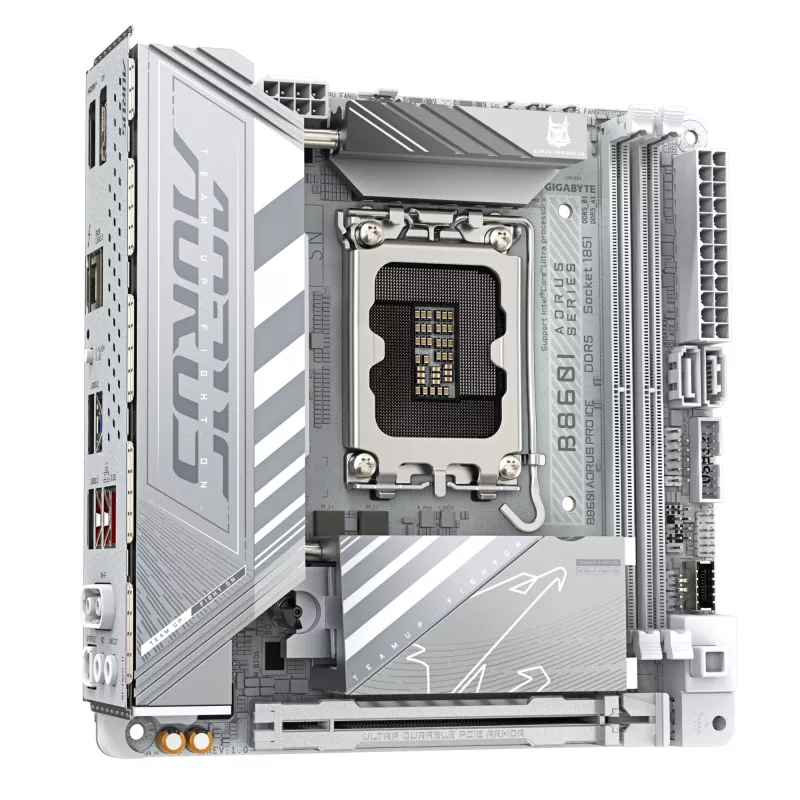 Mātesplate GIGABYTE B860I AORUS PRO ICE, Intel B860, LGA 1851, Mini-ITX
