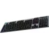 LOGITECH G915 X Lightspeed bezvadu zema profila spēļu tastatūra - Melna - Qwerty - US International Tactile