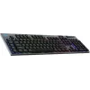 LOGITECH G915 X Lightspeed bezvadu zema profila spēļu tastatūra - Melna - Qwerty - US International Tactile