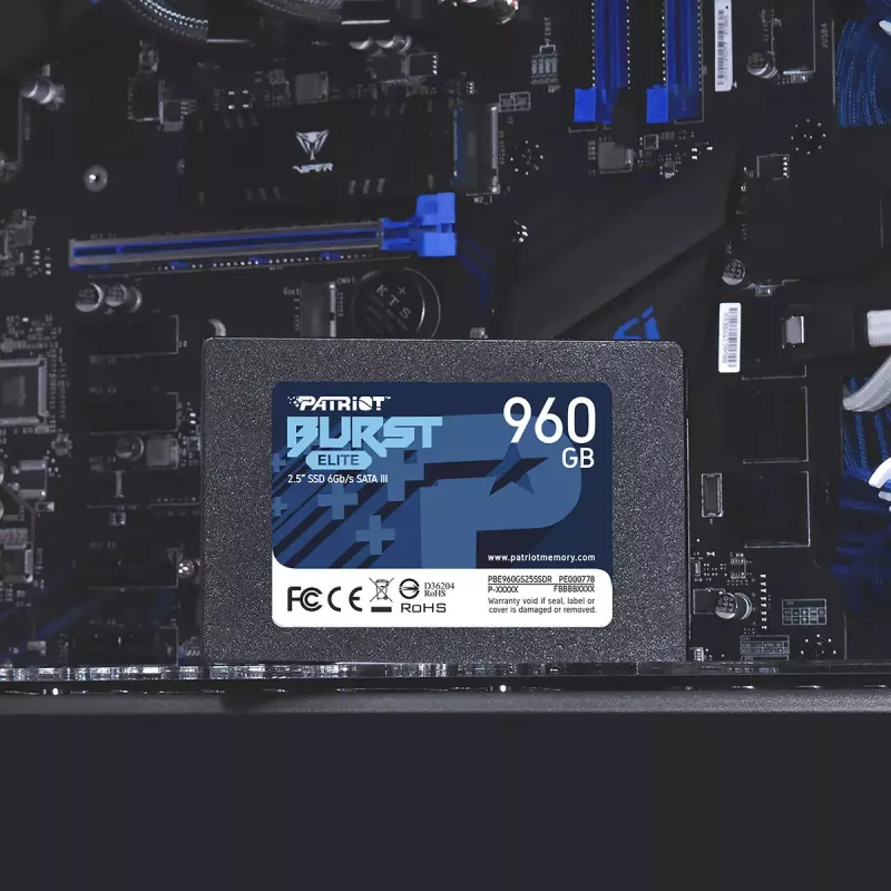 SSD disk Patriot Memory 960 GB 2.5 collas SATA III PBE960GS25SSDR