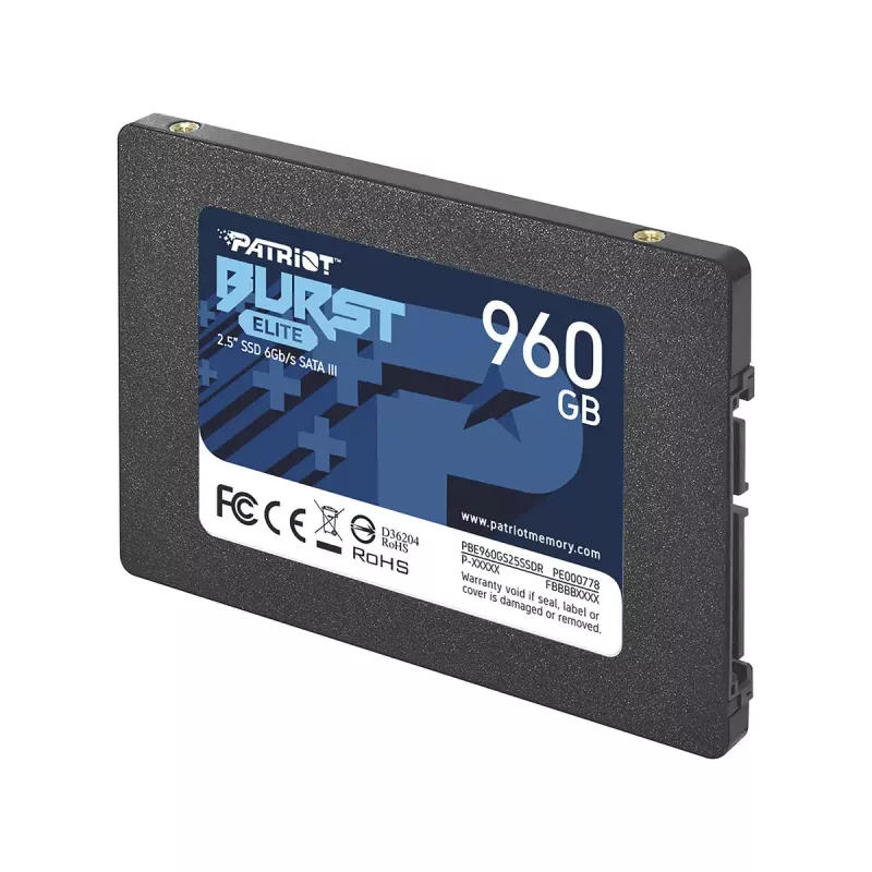 SSD disk Patriot Memory 960 GB 2.5 collas SATA III PBE960GS25SSDR