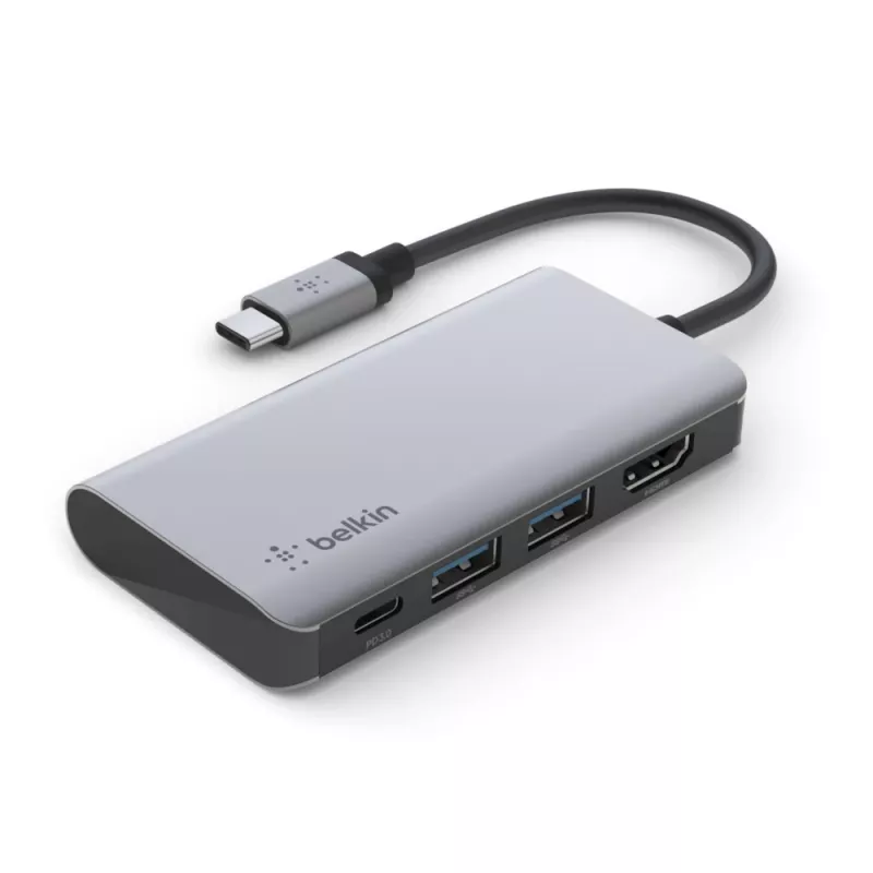 BELKIN USB-C 4-in-1 daudzportu adapteris