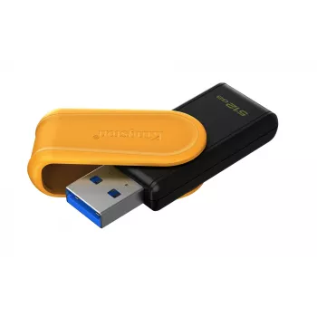 Kingston Technology DataTraveler 512GB Portable USB 3.2 Gen 1 Exodia S (melna/dzeltena)