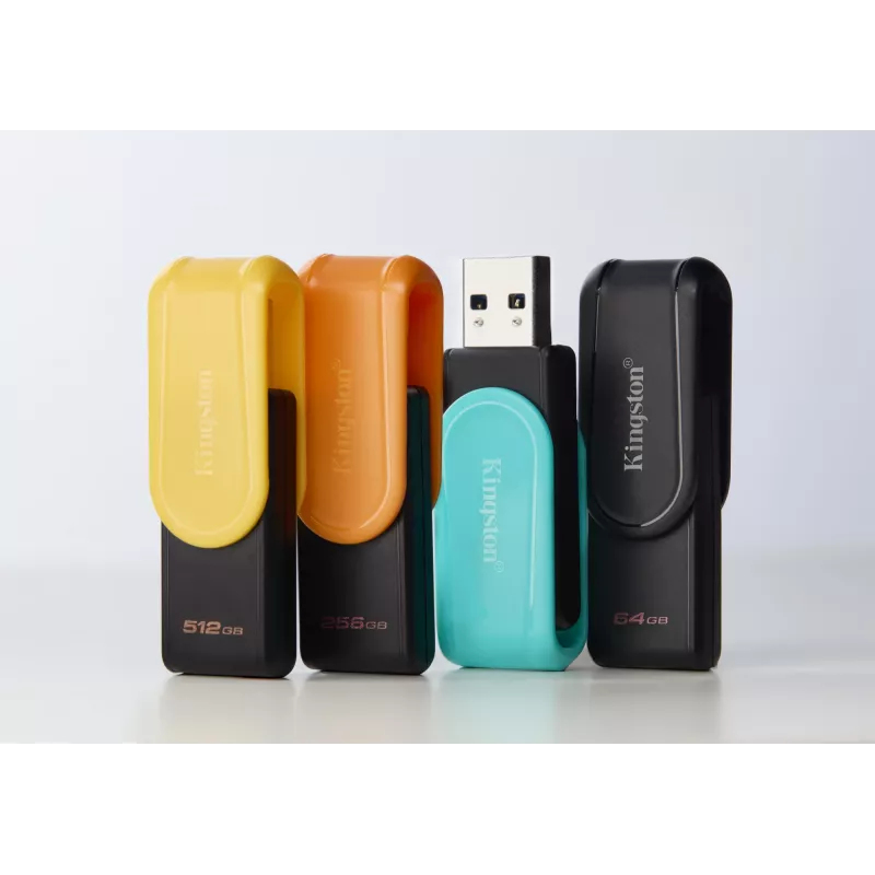 Kingston Technology DataTraveler 512GB Portable USB 3.2 Gen 1 Exodia S (melna/dzeltena)