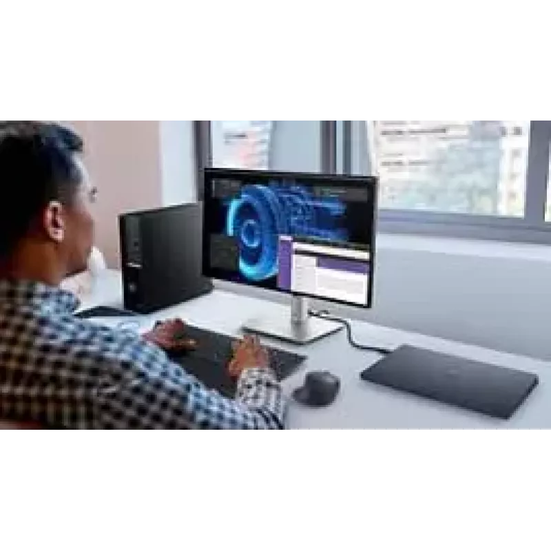 DELL UltraSharp U2424HE datora monitors 60,5 cm (23,8 collu) 1920 x 1080 pikseļi Full HD LCD Melns, Sudrabs