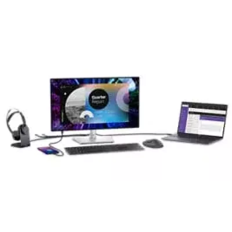 DELL UltraSharp U2424HE datora monitors 60,5 cm (23,8 collu) 1920 x 1080 pikseļi Full HD LCD Melns, Sudrabs
