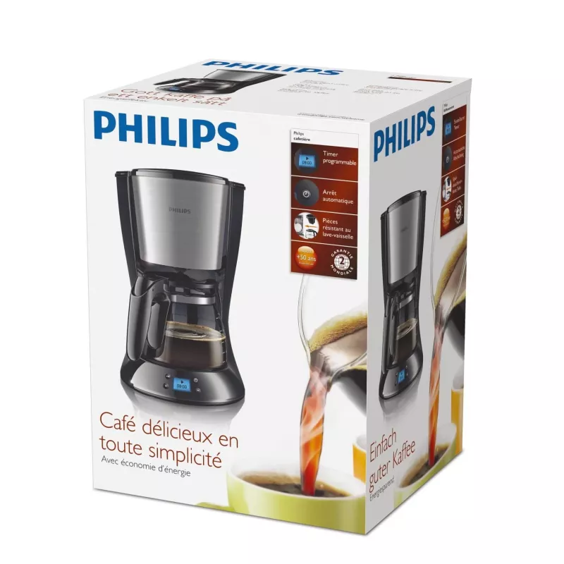 Philips Daily Collection HD7459/20 Kafijas automāts, Pilienu kafijas automāts, 1.259 L, Maltā kafija, 1080 W
