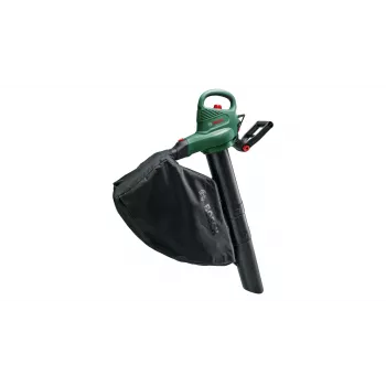Rokas pūtējs Bosch Universal GardenTidy 2300 — 2300 W, 576 m³/h, 45 L savākšanas maiss, 185–285 km/h, sasmalcināšanas funkcija