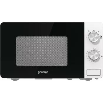 Gorenje Mikroviļņu krāsns MO17E1W, Brīvi stāvoša, Solo mikroviļņu krāsns, 17 L, 700 W, Iebūvēts displejs, LED