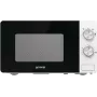Gorenje Mikroviļņu krāsns MO17E1W, Brīvi stāvoša, Solo mikroviļņu krāsns, 17 L, 700 W, Iebūvēts displejs, LED