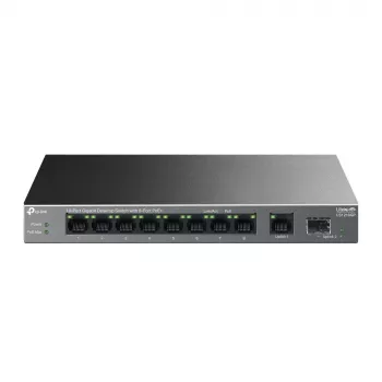 Nepārvaldāms slēdzis TP-LINK LS1210GP 10 portu Gigabit, 8× PoE+ (61 W kopā), 1× SFP, 9× RJ‑45 Gigabit