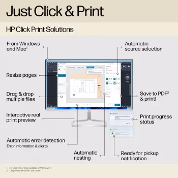 HP Designjet T250 24-in Printer 2025 edition, Thermal inkjet, 2400 x 1200 DPI, JPEG, URF, Black, Cyan, Magenta, Yellow, 2400 x 1200 DPI, 1 (cyan, magenta, yellow, black)