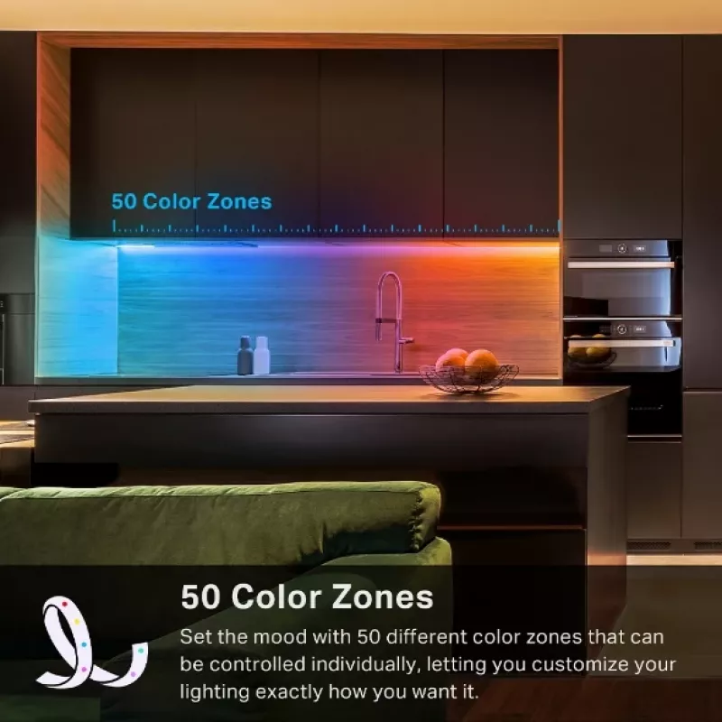 TP-Link Tapo Viedais Gaismas Josla, Daudzkrāsu, Viedā gaismas josla, Wi-Fi, Balta, 802.11b, 802.11g, Wi-Fi 4 (802.11n), LED, Daudzkrāsu