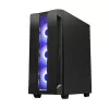 PC korpuss CHIEFTEC GS-01B-OP Tower Melns — rūdīts stikls, RGB ventilatori, atbalsta ATX/Micro-ATX, GPU līdz 320 mm