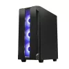 PC korpuss CHIEFTEC GS-01B-OP Tower Melns — rūdīts stikls, RGB ventilatori, atbalsta ATX/Micro-ATX, GPU līdz 320 mm