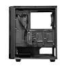 PC korpuss CHIEFTEC GS-01B-OP Tower Melns — rūdīts stikls, RGB ventilatori, atbalsta ATX/Micro-ATX, GPU līdz 320 mm