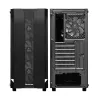 PC korpuss CHIEFTEC GS-01B-OP Tower Melns — rūdīts stikls, RGB ventilatori, atbalsta ATX/Micro-ATX, GPU līdz 320 mm