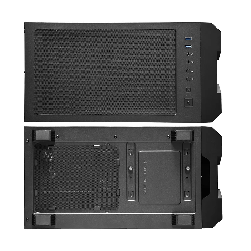 PC korpuss CHIEFTEC GS-01B-OP Tower Melns — rūdīts stikls, RGB ventilatori, atbalsta ATX/Micro-ATX, GPU līdz 320 mm