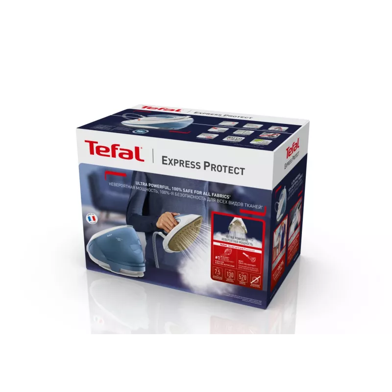 Tefal Express Protect SV9202 2800 W 1.8 L Durilium AirGlide Autoclean zole Balts, Zils
