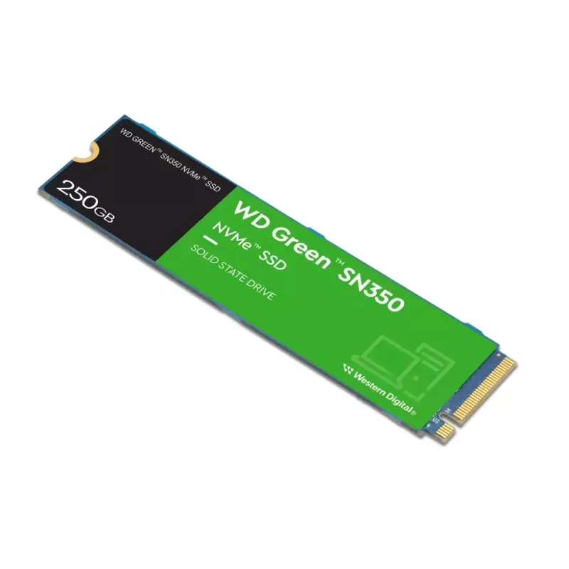 WESTERN DIGITAL SSD - WD zaļa SN350 - 250 GB - Pci-e Gen3 x4 - M.2 2280 - TLC