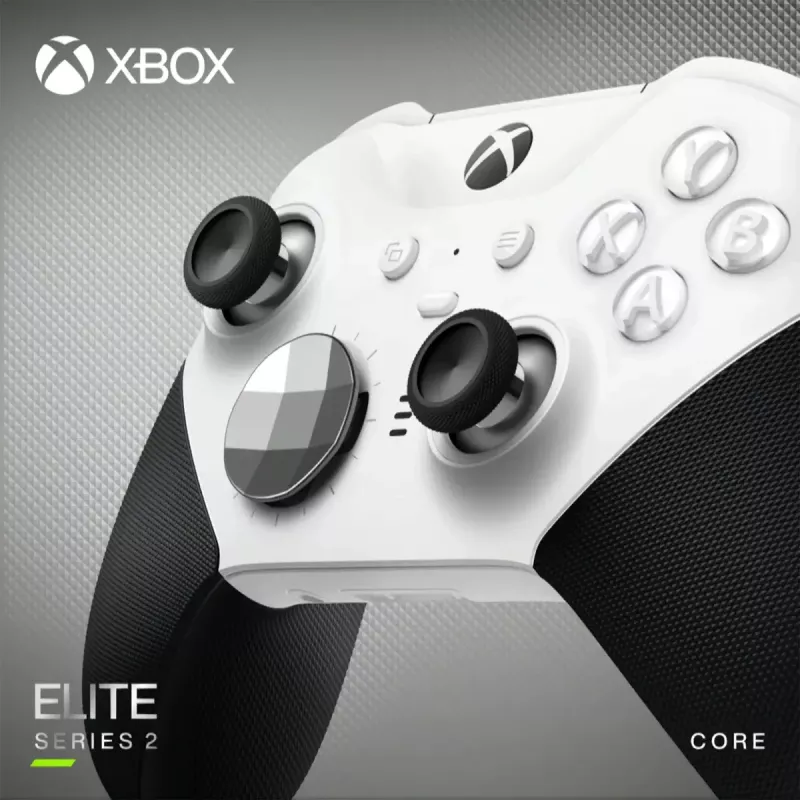 Spēļu kontrolieris Microsoft Xbox Elite Wireless Series 2 Core melns balts Bluetooth USB