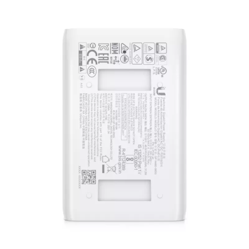 UBIQUITI NETWORKS PoE Inžektors, 802.3at kompakts PoE+ inžektors