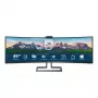 Philips P Line 32:9 SuperWide izliekts LCD monitors 499P9H/00, 124 cm (48.8 collas), 5120 x 1440 pikseļi, UltraWide Dual Quad HD, LCD, 5 ms, Melns