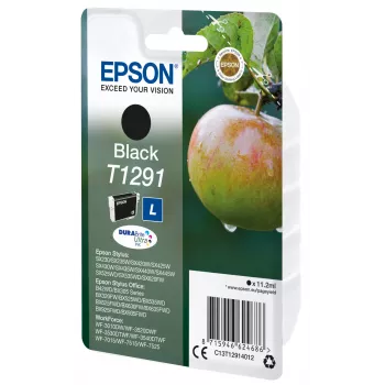 Epson Apple Singlepack Melns T1291 DURABrite Ultra tinte
