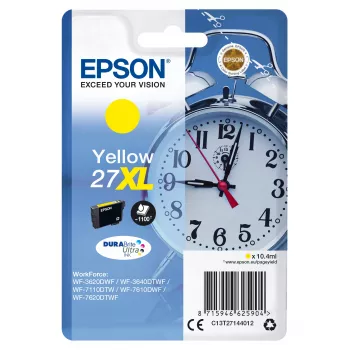 Epson Modinātājpulkstenis Iepakojums pa vienam Dzeltens 27XL DURABrite Ultra Tinte