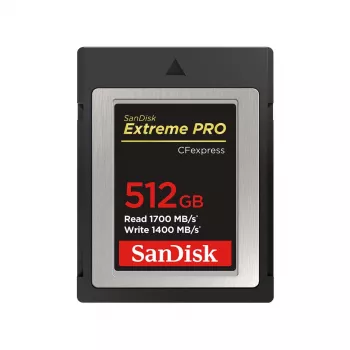 WESTERN DIGITAL SanDisk CF Express Extreme Pro 512GB, 1700MB/s lasīšana, 1400MB/s rakstīšana