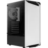 PC korpuss AEROCOOL Bionic Midi Tower White — ATX, rūdīts stikls, 2x3.5 collu sloti, 6x2.5 collu, 297 mm GPU, zils LED