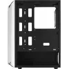 PC korpuss AEROCOOL Bionic Midi Tower White — ATX, rūdīts stikls, 2x3.5 collu sloti, 6x2.5 collu, 297 mm GPU, zils LED