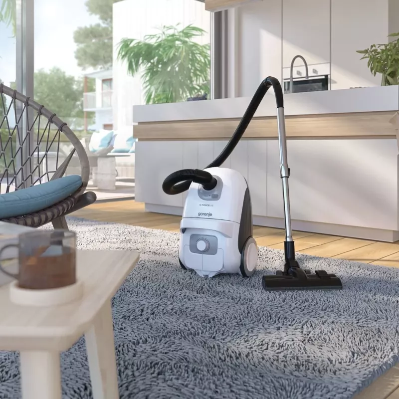 Gorenje VCEA21GLW 3 L cilindriskais putekļsūcējs sausai tīrīšanai 700 W putekļu maiss