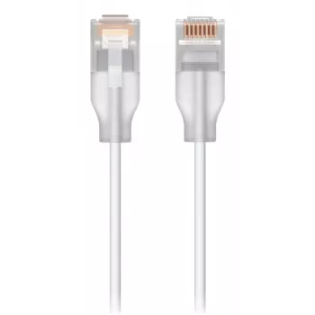 Ethernet komutācijas kabelis UBIQUITI UACC-Cable-Patch-EL 0.3 m Cat6 2.5 Gb/s PoE++ balts
