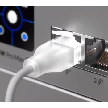 Ethernet komutācijas kabelis UBIQUITI UACC-Cable-Patch-EL 0.3 m Cat6 2.5 Gb/s PoE++ balts
