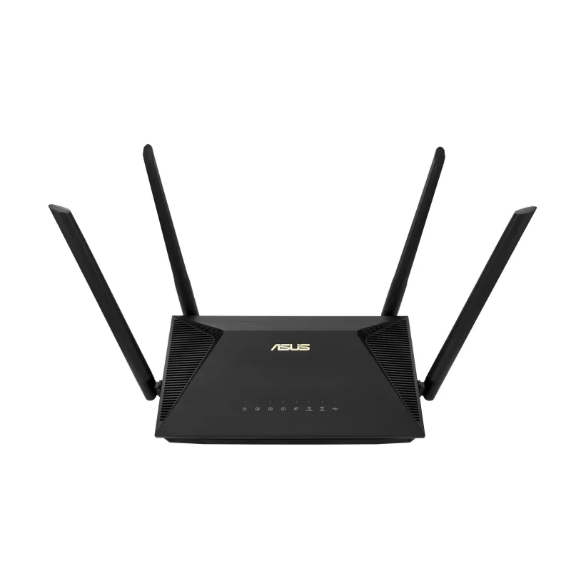 ASUS RT-AX1800U bezvadu maršrutētājs Gigabit Ethernet Divjoslu (2,4 GHz / 5 GHz) Melns