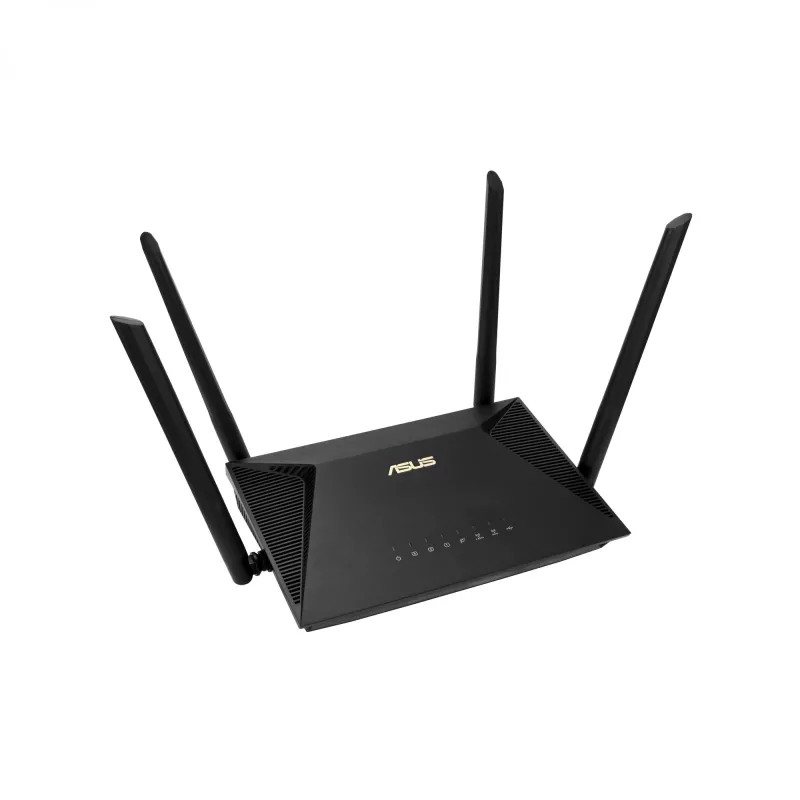 ASUS RT-AX1800U bezvadu maršrutētājs Gigabit Ethernet Divjoslu (2,4 GHz / 5 GHz) Melns