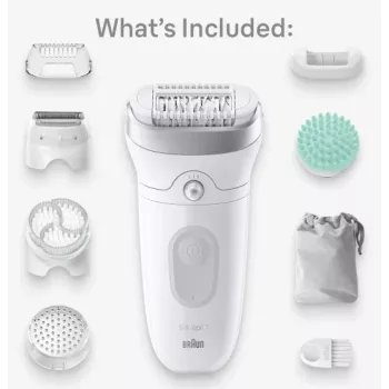 Braun Silk-épil 7 7-081 epilators 40 pincetes Balts