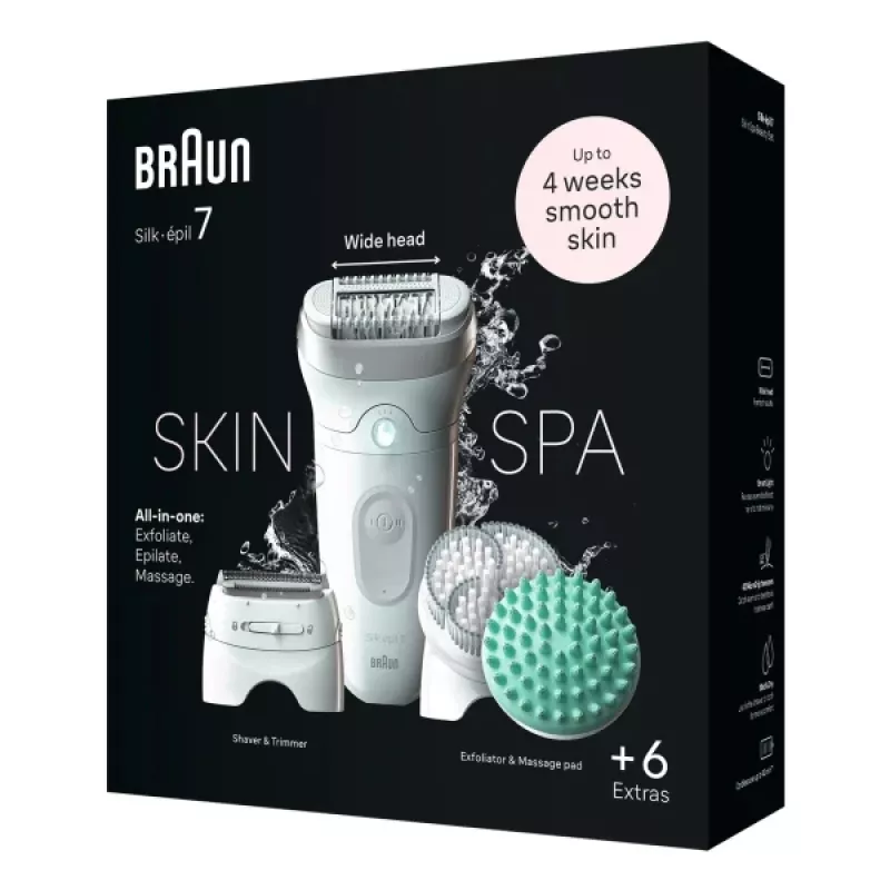 Braun Silk-épil 7 7-081 epilators 40 pincetes Balts