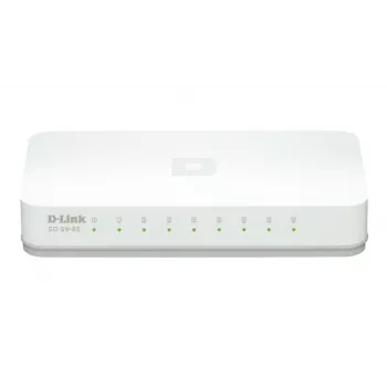 D-Link GO-SW-8E/E tīkla slēdzis Nepārvaldīts Fast Ethernet (10/100) Balts