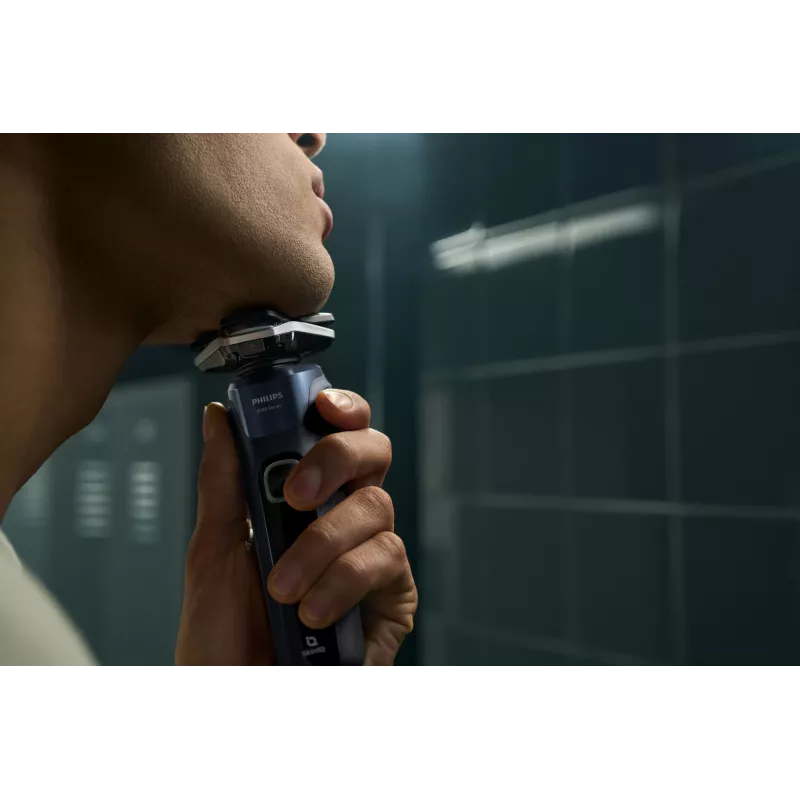 Philips SHAVER Series 5000 S5885/10 vīriešu skuveklis, rotācijas skuveklis, trimmeris, melna, zila