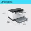 HP LaserJet M207dw printeris, lāzeris, 600 x 600 DPI, A4, 27 ppm, abpusējā druka, pelēks, balts
