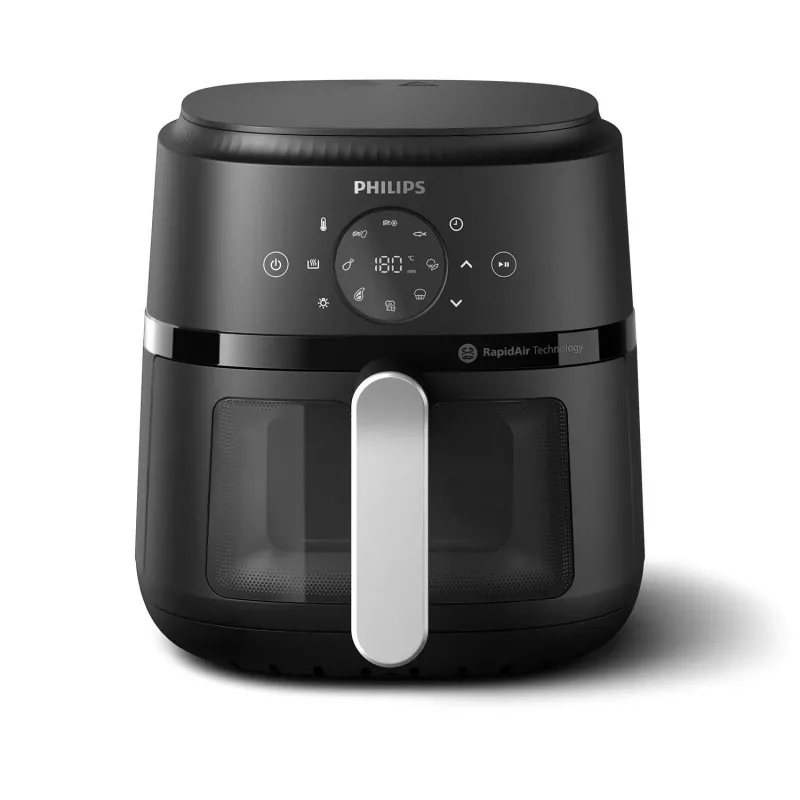 Philips 2000 sērija NA221/00 fritieris Viens 4.2 L Brīvi stāvošs 1500 W Karstā gaisa fritieris Melns, Sudrabs