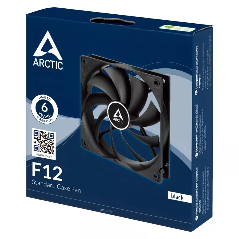 ARCTIC F12 - 120 mm standarta korpusa ventilators, ventilators, 12 cm, 0 RPM, 1350 RPM, 0,3 sone, 90,1 m³/h