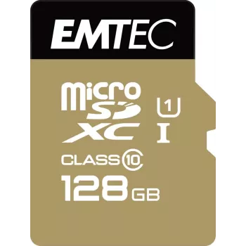 EMTEC Micro SD karte SDXC Class 10 Gold + 128 GB